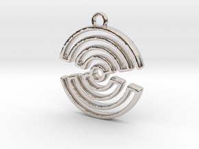 hourglass spiral in Platinum