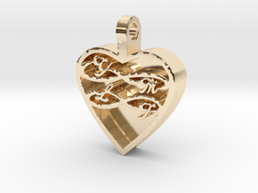 Your My Love Forever in 14k Gold Plated Brass