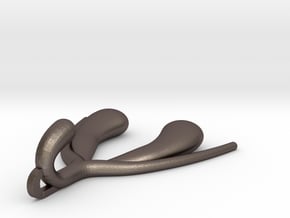 Clito - Clitoris Pendant in Polished Bronzed Silver Steel