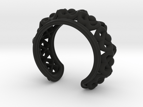 Bracelet "Wreath" in Black Premium Versatile Plastic: Small