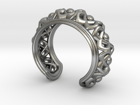 Bracelet "Wreath" in Natural Silver: Small