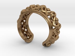Bracelet "Wreath" in Natural Brass: Small