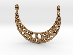 Pendant Voronoi #3  in Polished Brass