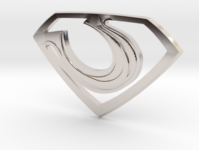 Zod "Man of Steel" Double Sided in Rhodium Plated Brass