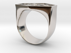 Air Force Ring in Rhodium Plated Brass