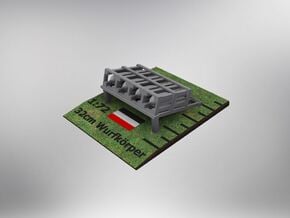 1/72nd scale (2pcs) 32cm Wurfkorper ground mounted in Smooth Fine Detail Plastic