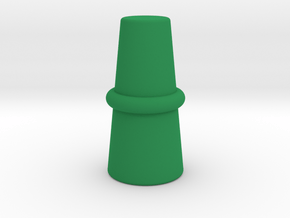 Top Hat Game Piece in Green Processed Versatile Plastic