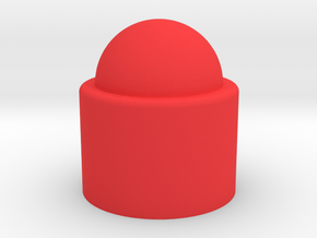 Stackable Circle in Red Processed Versatile Plastic