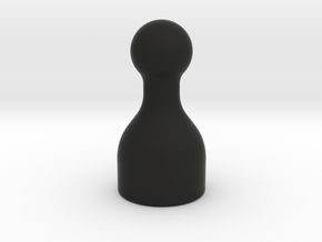 Player Game Piece in Black Natural Versatile Plastic