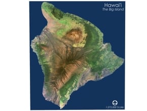 Hawai'i, The Big Island: 9.25"x10.5" in Full Color Sandstone