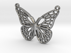 The butterfly in Natural Silver