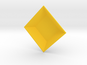 Trapezoid Gem in Yellow Processed Versatile Plastic