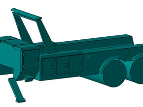 1/64th 35 ton Tandem Axle Tow Truck Body in Tan Fine Detail Plastic