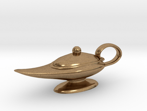 Oil Lamp Pendant in Natural Brass