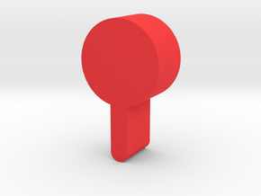 Lollipop Game Piece in Red Processed Versatile Plastic