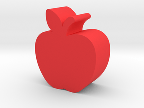 Apple Game Piece in Red Processed Versatile Plastic