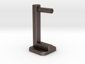 Headset rack in Polished Bronzed Silver Steel