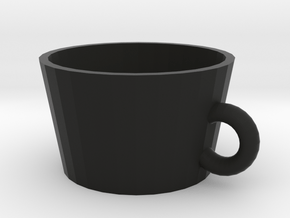 cup in Black Natural Versatile Plastic: Medium
