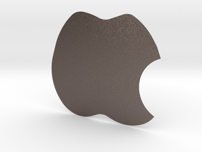 Apple in Polished Bronzed Silver Steel