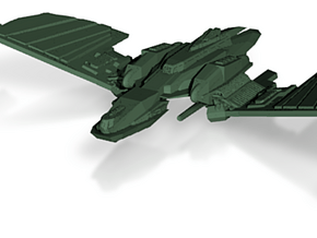 Klingon N''Thak Class  BattleCruiser  wings up in Tan Fine Detail Plastic