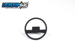 1:10 RC Truck Steering wheel 1 in Black Natural Versatile Plastic
