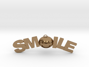 Smile necklace in Natural Brass