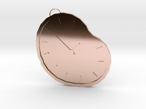 time necklace in 14k Rose Gold Plated Brass
