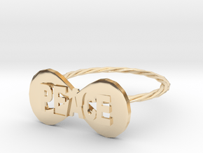 peace ring in 14K Yellow Gold: 6 / 51.5