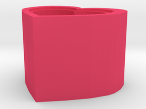Garbage bin in Pink Processed Versatile Plastic