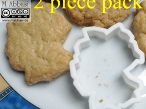 Cookie cutter (2 p.) - Map of Germany in White Natural Versatile Plastic