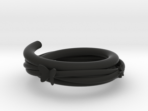 vine bracelet in Black Natural Versatile Plastic: Large