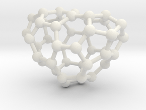 0633 Fullerene c44-4 c1 in White Natural Versatile Plastic