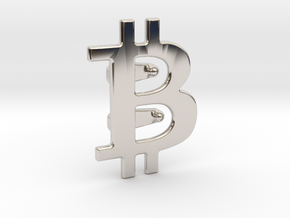 Bitcoin Tie Clip in Platinum