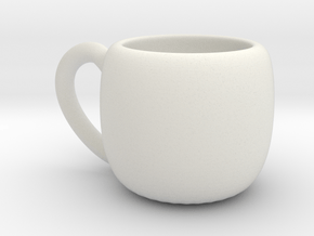 Simple Cup in White Natural Versatile Plastic