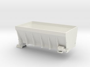 1/50th Large Skid Sander body for dump truck in White Natural Versatile Plastic