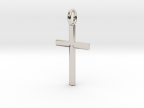 Crucifix - Pendant in Platinum: Small