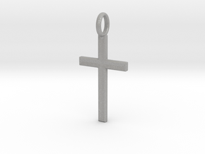 Crucifix - Pendant in Aluminum: Small