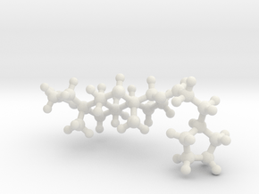 Testosterone Cypionate Molecule (FTM hrt) in White Natural Versatile Plastic: Small