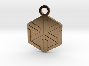 House of Ishida Charm in Natural Brass