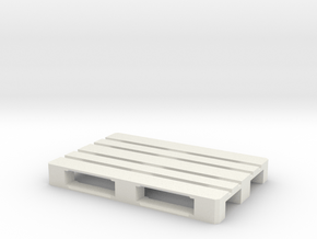 1/14 Scale EUR Pallet in White Natural Versatile Plastic