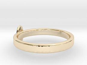 rings with goose egg in 14K Yellow Gold