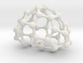 0634 Fullerene c44-5 c2 in White Natural Versatile Plastic