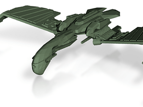 Romulan Verdor Class  WarBird  wings up in Tan Fine Detail Plastic