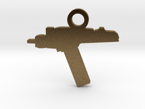 Phaser Silhouette Charm in Natural Bronze