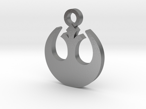 Rebel Forces Charm in Natural Silver