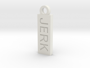 Jerk Bitch Reversible Charm in White Natural Versatile Plastic