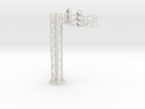one track block signal HO scale in White Natural Versatile Plastic