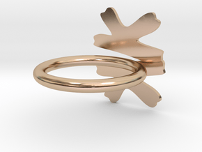 FLOWERS  in 14k Rose Gold Plated Brass