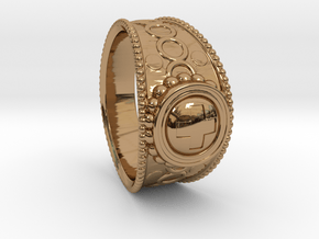 Antic ring 2 in Polished Brass