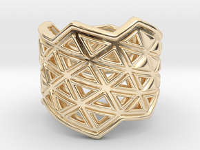 Phylloframe Ring 1 in 14k Gold Plated Brass